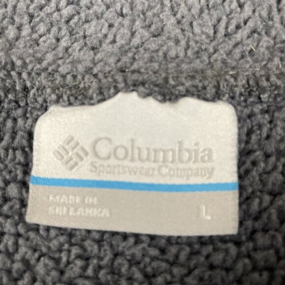 Columbia 1/4 Snap Hooded Sweater Women’s L Pullover Gray Pockets Outdoor - Picture 6 of 11